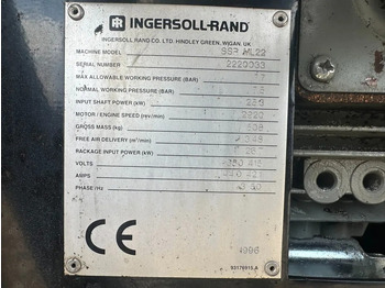 Air compressor Ingersoll Rand SSR ML22 Elektrische Schroefcompressor 25 kW 3480 L / min 7.5 Bar: picture 4
