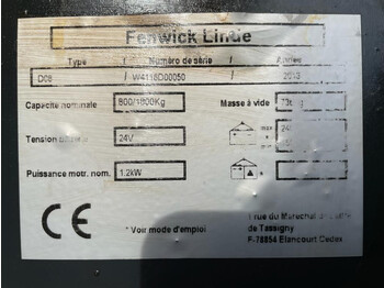 Stacker Linde D08 Stapelaar 1.8 ton 210 cm Hefhoogte Stapelaar: picture 4 Stacker Linde D08 Stapelaar 1.8 ton 210 cm Hefhoogte Stapelaar: picture 4