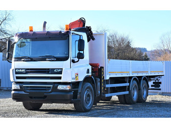Crane truck, Dropside/ Flatbed truck DAF CF 75.360 Pritsche 7,95 m + KRAN / FUNK * 6x4: picture 4
