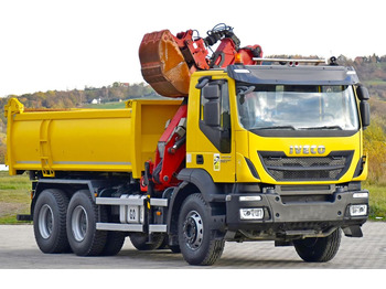 Crane truck, Tipper Iveco TRAKKER 360 * Kipper 4,90m* KRAN/FUNK*6x4: picture 4