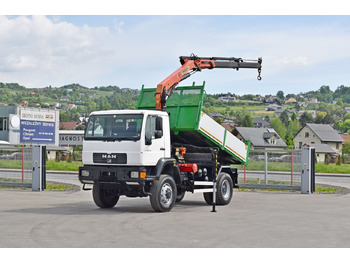 Tipper, Crane truck MAN LE 18.280 Kipper 3,70 m + PK 9501 /4x4: picture 2