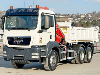 Tipper, Crane truck MAN TGS 33.440 * FASSI F155A.0.22/ FUNK *6x4: picture 3