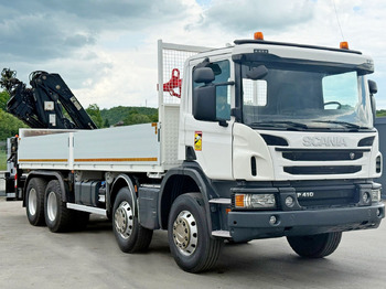 Crane truck, Dropside/ Flatbed truck Scania P 410*PLATFORM 7,00m*HIAB 244 E-5 HIPRO+FUNK/8x4 Scania P 410*PRITSCHE 7,00m*HIAB 244 E-5 HIPRO+FUNK/8x4: picture 3 Crane truck, Dropside/ Flatbed truck Scania P 410*PLATFORM 7,00m*HIAB 244 E-5 HIPRO+FUNK/8x4 Scania P 410*PRITSCHE 7,00m*HIAB 244 E-5 HIPRO+FUNK/8x4: picture 3