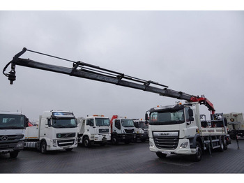 Dropside/ Flatbed truck, Crane truck DAF CF 450: picture 4