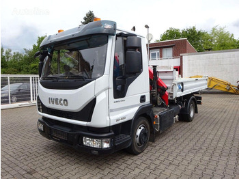 Tipper, Crane truck Iveco Eurocargo 80-220 Tipper + crane: picture 4