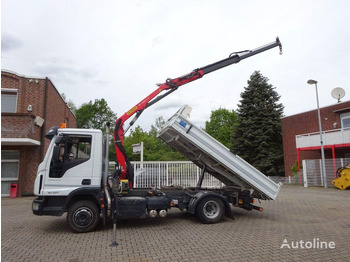 Tipper, Crane truck Iveco Eurocargo 80-220 Tipper + crane: picture 2