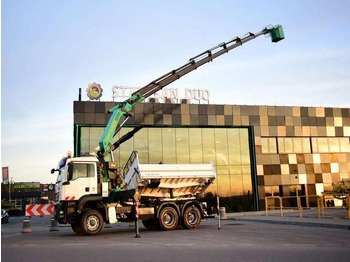 Tipper, Crane truck MAN TGS 26.440 6x6 PALFINGER PK 36002 Crane Basket: picture 3