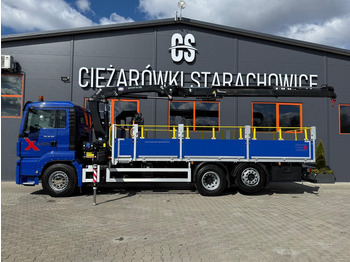 Dropside/ Flatbed truck, Crane truck MAN TGS TGX 26.360 / E6 / 143tys km !!! skrzynia + żuraw HMF / manua: picture 2 Dropside/ Flatbed truck, Crane truck MAN TGS TGX 26.360 / E6 / 143tys km !!! skrzynia + żuraw HMF / manua: picture 2