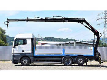 Dropside/ Flatbed truck, Crane truck MAN TGX 26.440: picture 5