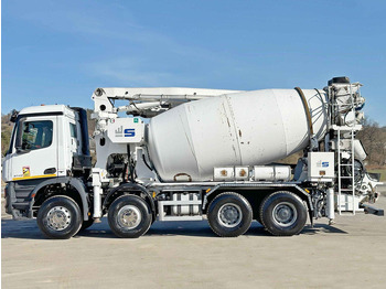 Concrete mixer truck Mercedes-Benz AROCS 3743 * Betonpumpe + FUNK * 8x4 * TOP: picture 4