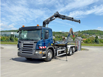 Hook lift truck, Crane truck Scania P 360 * ABROLLKIPPER * HIAB 111 BS -2 HIDUO/FUNK: picture 2