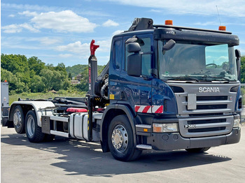 Hook lift truck, Crane truck Scania P 360 * ABROLLKIPPER * HIAB 111 BS -2 HIDUO/FUNK: picture 3