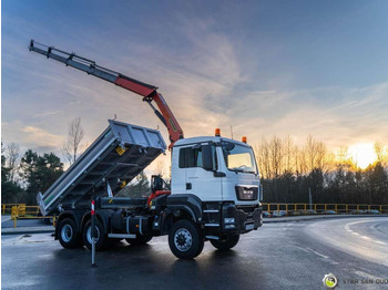Tipper MAN  TGS 26.360 6x6 PALFINGER PK 18001 EH Crane Kipe: picture 5