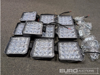 Construction equipment Unused LED Work Lights, 48w, 12V/24V, Adjustable Bracket, IP67 Waterproof, 6000k White (10 of): picture 3