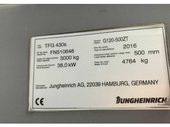 LPG forklift JUNGHEINRICH TFG 430