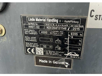 LPG forklift Linde H40T-02: picture 4