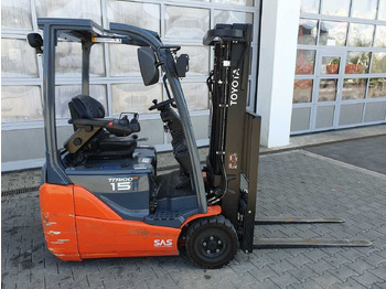 Electric forklift Toyota 8FBET15 / Triplex: 4.30m / nur 1.842h! / SS: picture 2