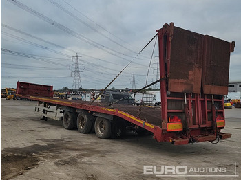 Low loader semi-trailer Tri Axle Low Loader Trailer, Winch, Hydraulic Ramp: picture 3