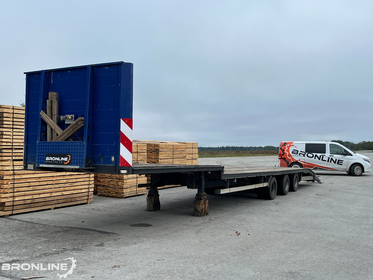 2003 WECON S327 LK20 3-axle trailer - Low loader semi-trailer: picture 1 2003 WECON S327 LK20 3-axle trailer - Low loader semi-trailer: picture 1