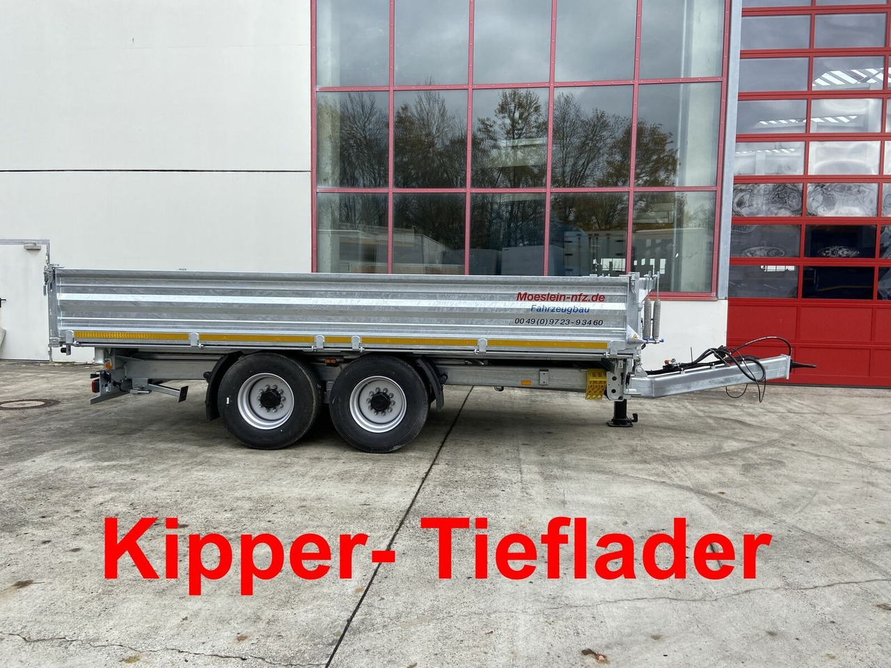 Tipper trailer Möslein  14 t Tandemkipper Tieflader Breite Reifen-- Neu: picture 1