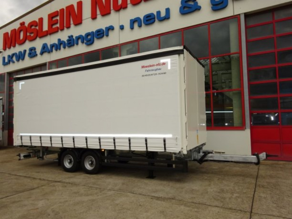 New Curtainsider trailer Möslein TPW 105 D Schwebheim  Tandem- Planenanhänger Durchladen: picture 12