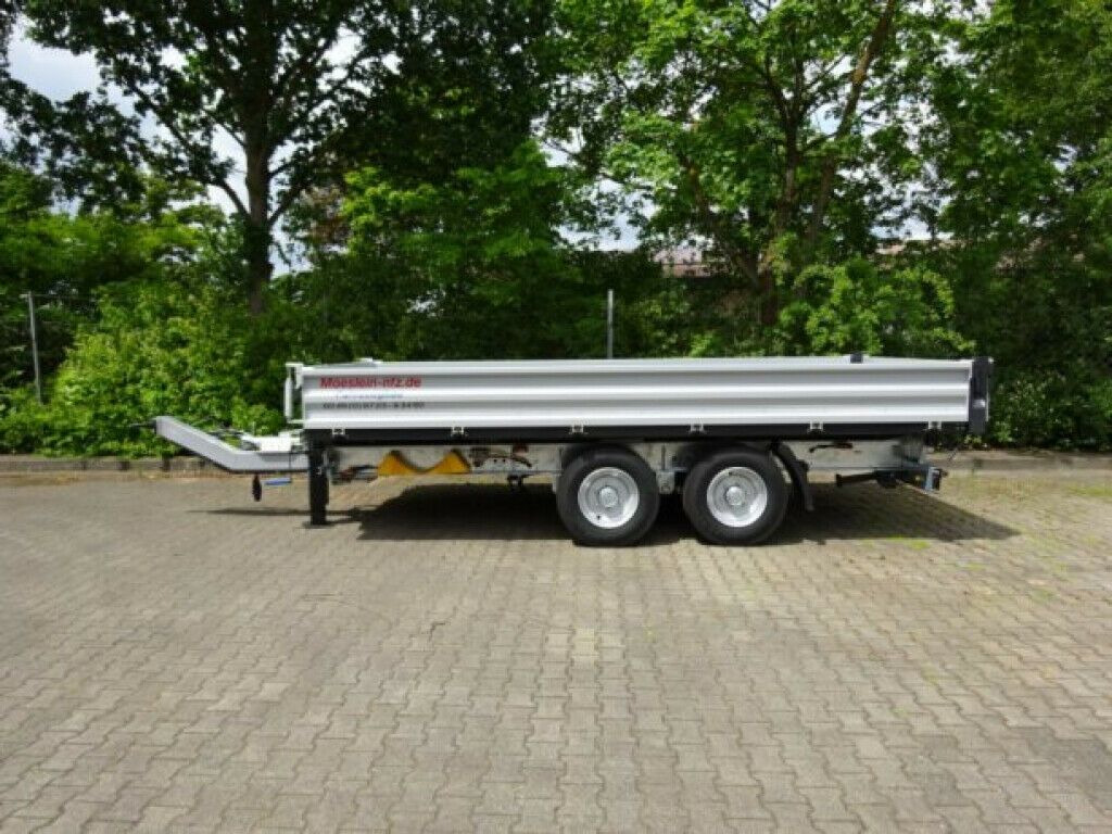 Tipper trailer Möslein  neuer Tandem 3- Seitenkipper Tieflader-- Neufah: picture 9