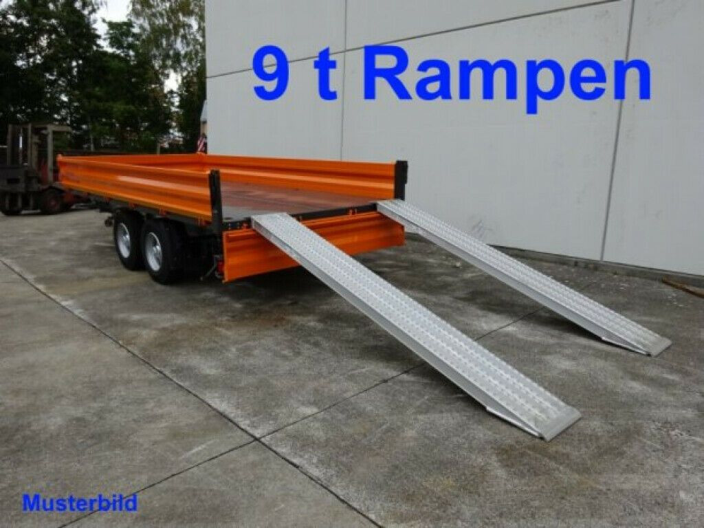Tipper trailer Möslein  neuer Tandem 3- Seitenkipper Tieflader-- Neufah: picture 11
