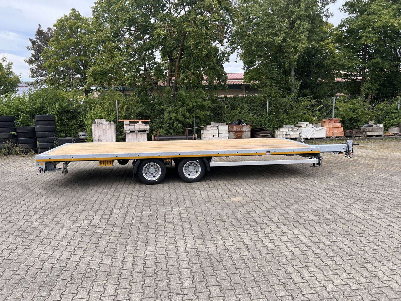 Semi-trailer Möslein  13,9 t Tandemanhänger- Tieflader, ausziehbarLuf: picture 12