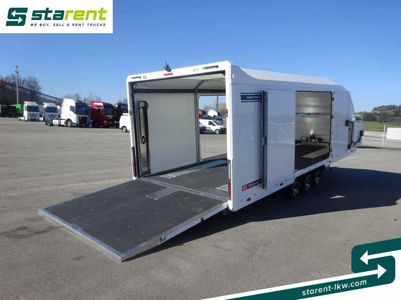Autotransporter trailer Brian James Trailers Race Transporter 7, Seilwinde: picture 13