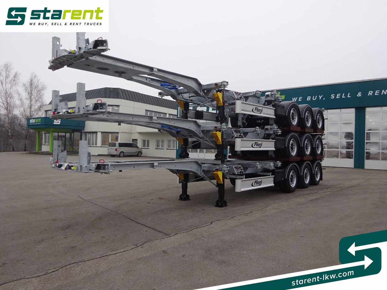 Fliegl Containerchassis ADR, 1x20/2x20/1x30/1x40/1x45 - Container transporter/ Swap body semi-trailer: picture 1 Fliegl Containerchassis ADR, 1x20/2x20/1x30/1x40/1x45 - Container transporter/ Swap body semi-trailer: picture 1