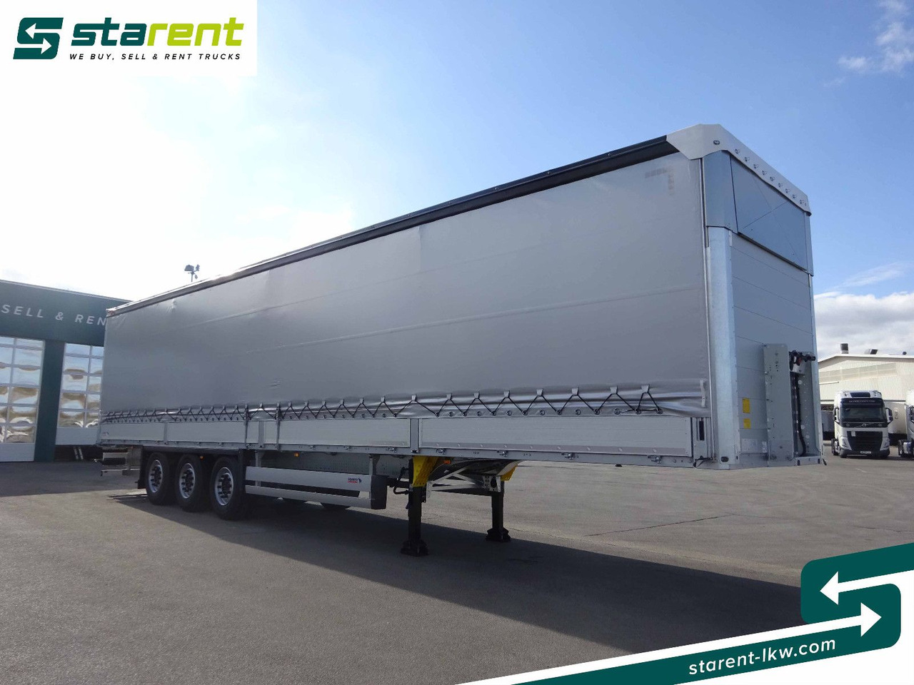 Schmitz Cargobull Tautliner, Bordwand 60cm, Hubdach, Liftachse - Curtainsider semi-trailer: picture 3 Schmitz Cargobull Tautliner, Bordwand 60cm, Hubdach, Liftachse - Curtainsider semi-trailer: picture 3
