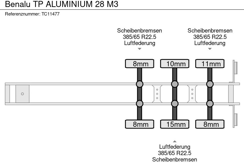 Benalu TP ALUMINIUM 28 M3 - Tipper semi-trailer: picture 5 Benalu TP ALUMINIUM 28 M3 - Tipper semi-trailer: picture 5