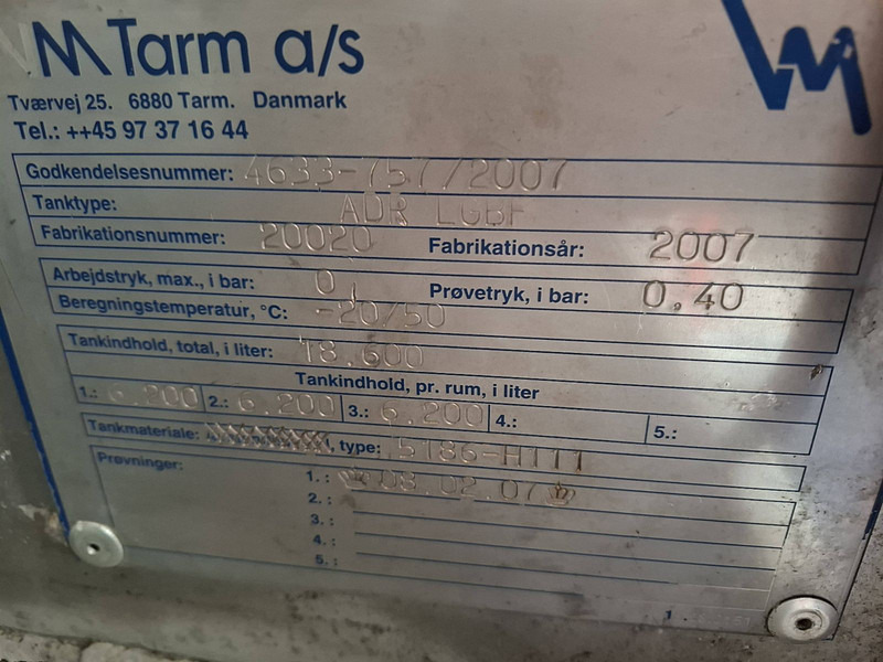 Tank truck Scania R480 6X4 WATER 18600 LTR: picture 17