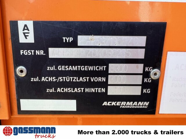 Ackermann PS-F 5.3/13.5 EZG SPS, Edscha-Verdeck, Lenkachse - Dropside/ Flatbed semi-trailer: picture 5 Ackermann PS-F 5.3/13.5 EZG SPS, Edscha-Verdeck, Lenkachse - Dropside/ Flatbed semi-trailer: picture 5
