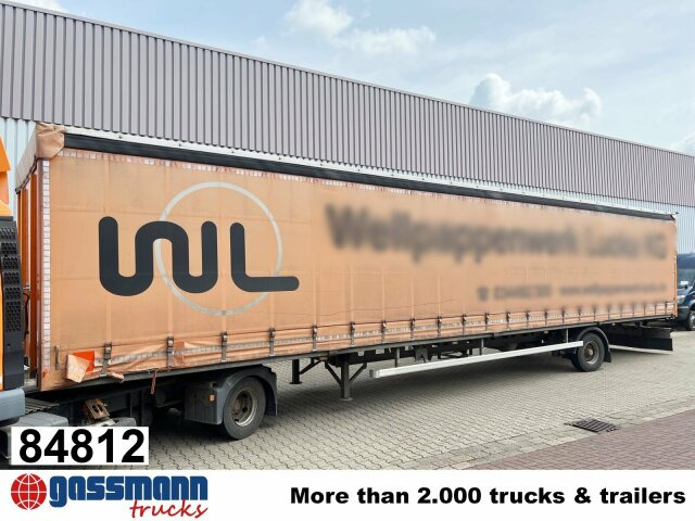 Ackermann PS-F 5.3/13.5 EZG SPS, Edscha-Verdeck, Lenkachse - Dropside/ Flatbed semi-trailer: picture 1 Ackermann PS-F 5.3/13.5 EZG SPS, Edscha-Verdeck, Lenkachse - Dropside/ Flatbed semi-trailer: picture 1