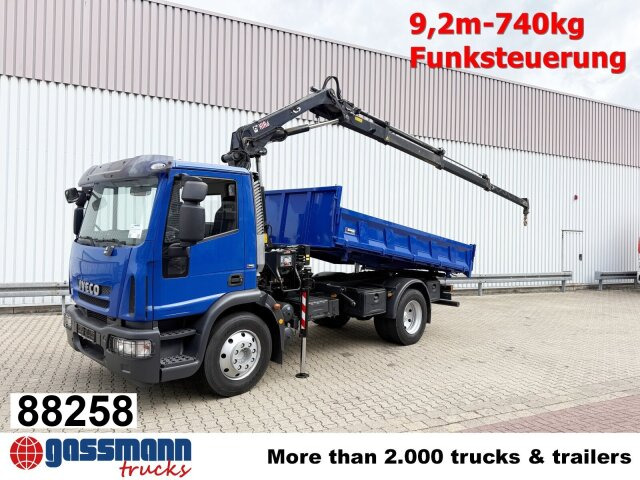 Iveco EuroCargo ML120E28K 4x2 mit Kran Hiab XS088 ES-3 - Tipper, Crane truck: picture 1 Iveco EuroCargo ML120E28K 4x2 mit Kran Hiab XS088 ES-3 - Tipper, Crane truck: picture 1