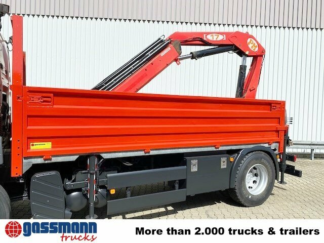 Dropside/ Flatbed truck, Crane truck MAN TGA 18.400 4x2 BL Pritsche Heckkran PM17523: picture 14