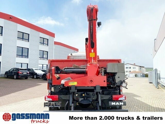 Dropside/ Flatbed truck, Crane truck MAN TGA 18.400 4x2 BL Pritsche Heckkran PM17523: picture 11