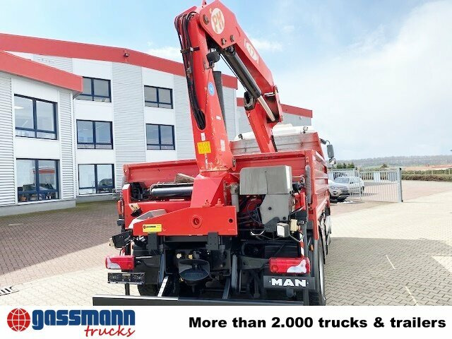 Dropside/ Flatbed truck, Crane truck MAN TGA 18.400 4x2 BL Pritsche Heckkran PM17523: picture 10