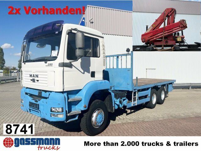 MAN TGA 26.310 6X6 BB mit Kran HMF 1253-K4, Funk - Dropside/ Flatbed truck, Crane truck: picture 1 MAN TGA 26.310 6X6 BB mit Kran HMF 1253-K4, Funk - Dropside/ Flatbed truck, Crane truck: picture 1