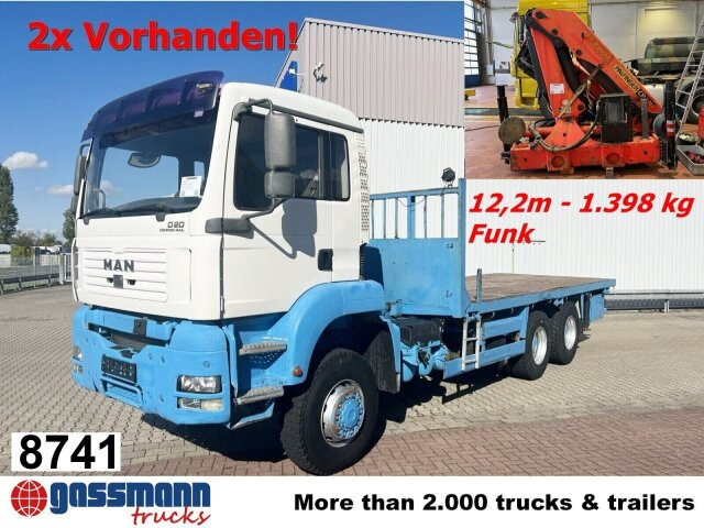 MAN TGA 26.310 6X6 BB mit Kran HMF 1253-K4, Funk - Dropside/ Flatbed truck, Crane truck: picture 1 MAN TGA 26.310 6X6 BB mit Kran HMF 1253-K4, Funk - Dropside/ Flatbed truck, Crane truck: picture 1
