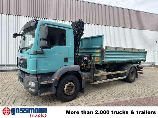 Tipper, Crane truck MAN TGM 18.290 4x2 LL, EEV, Kran Hiab XS 111 ES-3: picture 8