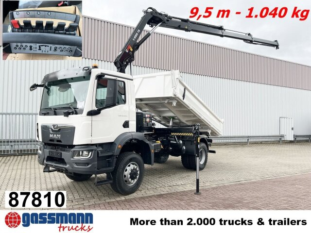 MAN TGM 18.320 4x4 BB CH mit Kran Hiab X-Hiduo - Tipper, Crane truck: picture 1 MAN TGM 18.320 4x4 BB CH mit Kran Hiab X-Hiduo - Tipper, Crane truck: picture 1
