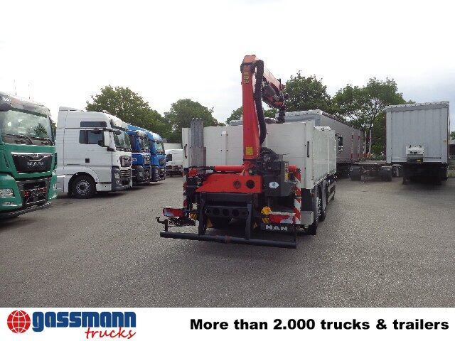 Dropside/ Flatbed truck, Crane truck MAN TGM 26.340 6x2-4 LL,Lenk-Liftachse, Heckkran,: picture 8
