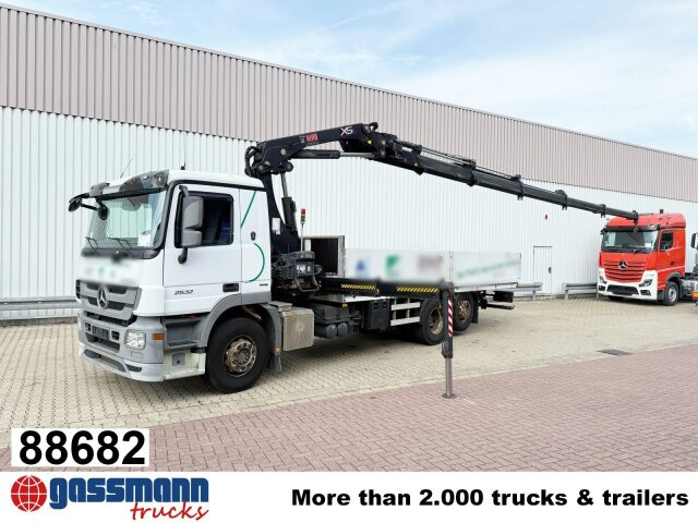 Mercedes-Benz Actros 2532 L 6x2, Liftachse, Kran Hiab 244EP-5 - Dropside/ Flatbed truck, Crane truck: picture 1 Mercedes-Benz Actros 2532 L 6x2, Liftachse, Kran Hiab 244EP-5 - Dropside/ Flatbed truck, Crane truck: picture 1