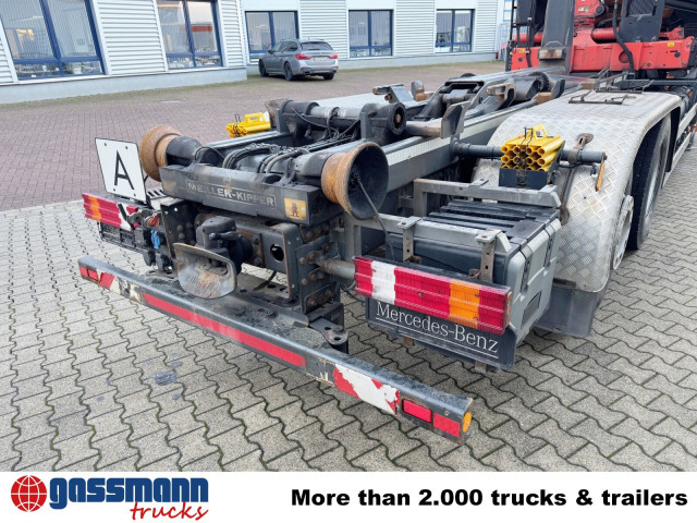 Hook lift truck, Crane truck Mercedes-Benz Actros 2541 L 6x2, Lenkachse, Meiller RK 20.65,: picture 9