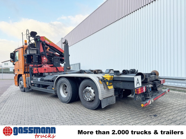 Hook lift truck, Crane truck Mercedes-Benz Actros 2541 L 6x2, Lenkachse, Meiller RK 20.65,: picture 10