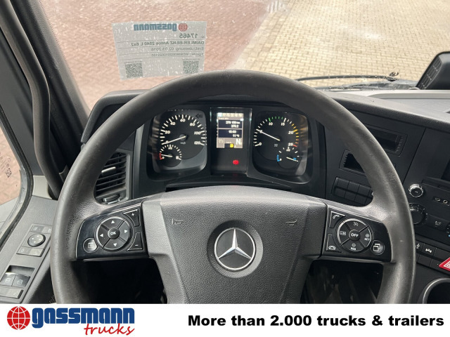 Dropside/ Flatbed truck, Crane truck Mercedes-Benz Antos 2540 L 6x2, Lenkachse, HMF 2110-L3: picture 6