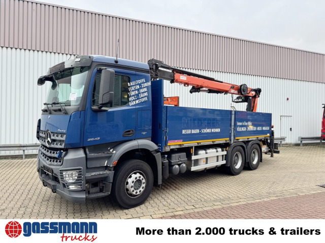 Dropside/ Flatbed truck, Crane truck Mercedes-Benz Arocs 2642 6x4 mit Heckkran Atlas AK 186.3 V-2: picture 8