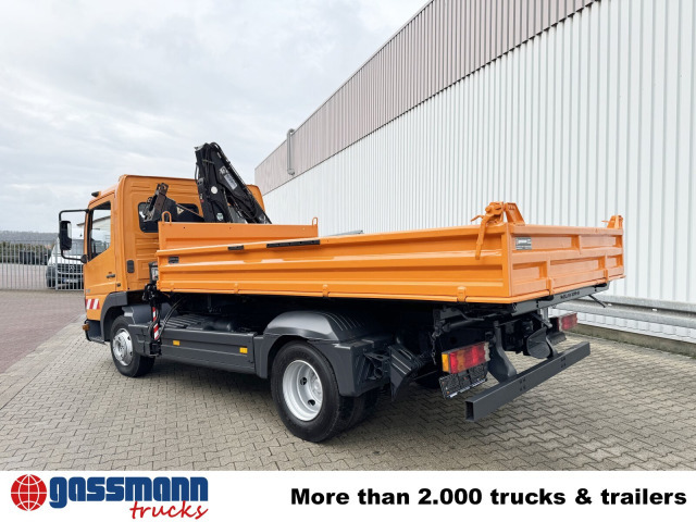 Tipper, Crane truck Mercedes-Benz Atego 815 K 4x2 mit Kran Hiab 055 B-1 CL: picture 13